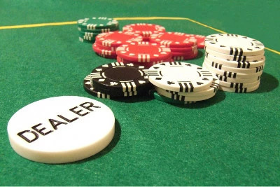 Chips and dealer button